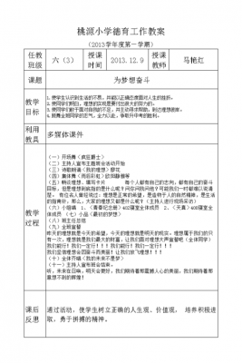 小学德育教案模板,小学德育工作教案 -第2张图片-马瑞范文网