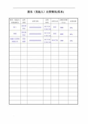 股东出资情况填写范本 股东出资情况填写模板-第3张图片-马瑞范文网