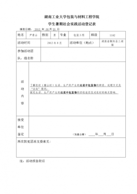 暑期实践登记表怎么写-第2张图片-马瑞范文网