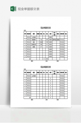 公司现金交接单模板_公司现金交接单模板怎么做-第1张图片-马瑞范文网