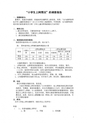 学校上网调查报告模板-第2张图片-马瑞范文网