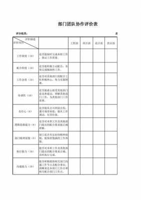 团队评价表-评价模板团队-第3张图片-马瑞范文网