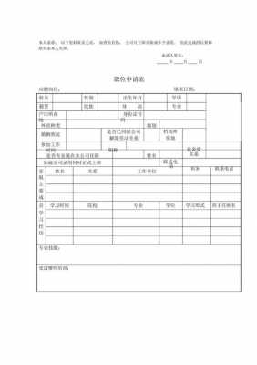 职业申请表填写模板6-第2张图片-马瑞范文网