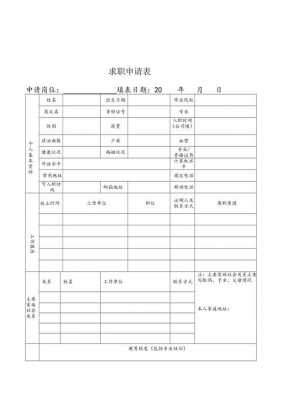 职业申请表填写模板6-第3张图片-马瑞范文网