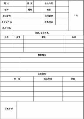 个人简历空白模版-个人简历模板下载空白-第2张图片-马瑞范文网