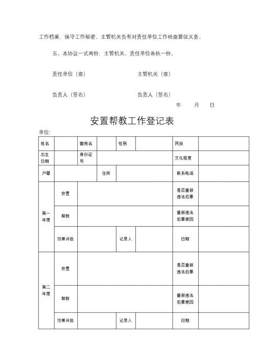 安置帮教工作台账模板（安置帮教工作安排）-第3张图片-马瑞范文网