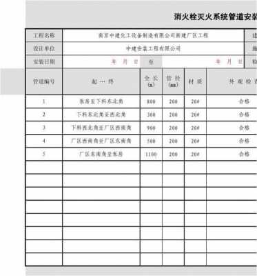 消防管道检查记录模板-第2张图片-马瑞范文网