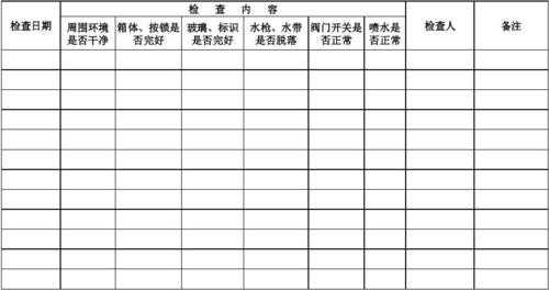 消防管道检查记录模板-第3张图片-马瑞范文网