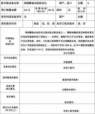  医院器械申请表模板「医院申请仪器设备申请书怎么写」-第2张图片-马瑞范文网