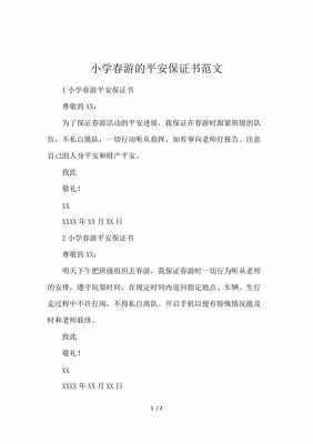 春游安全保证书10条 春游安全协议书模板-第1张图片-马瑞范文网