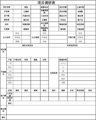  市场调研计划表模板「市场调研计划主要内容」-第2张图片-马瑞范文网