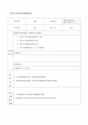 工程施工周报模板（施工周报怎么写）-第2张图片-马瑞范文网