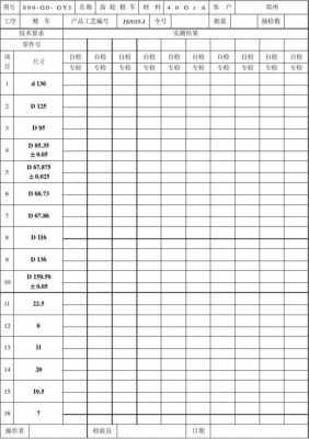 零件自检记录表 产品零件自检报告模板-第1张图片-马瑞范文网