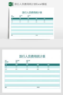 旅行消费统计表模板_出游消费统计表-第2张图片-马瑞范文网