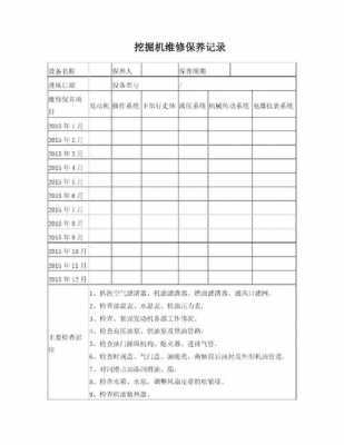 设备保养登记模板_设备保养登记模板怎么写-第3张图片-马瑞范文网