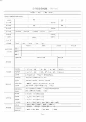 公司信息表格模板_公司信息怎么填写-第2张图片-马瑞范文网