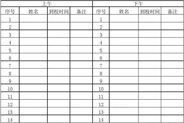 舞蹈教师签到表模板-第3张图片-马瑞范文网