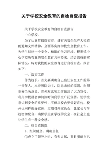 安全培训自检报告模板,安全培训自查总结报告 -第3张图片-马瑞范文网