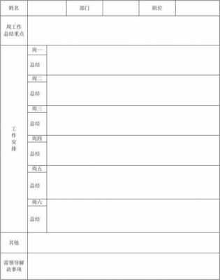 周总结周计划学生 周总结计划表模板下载-第2张图片-马瑞范文网