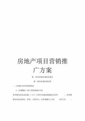 房地产项目推广方案怎么写-房地产项目推荐模板-第2张图片-马瑞范文网