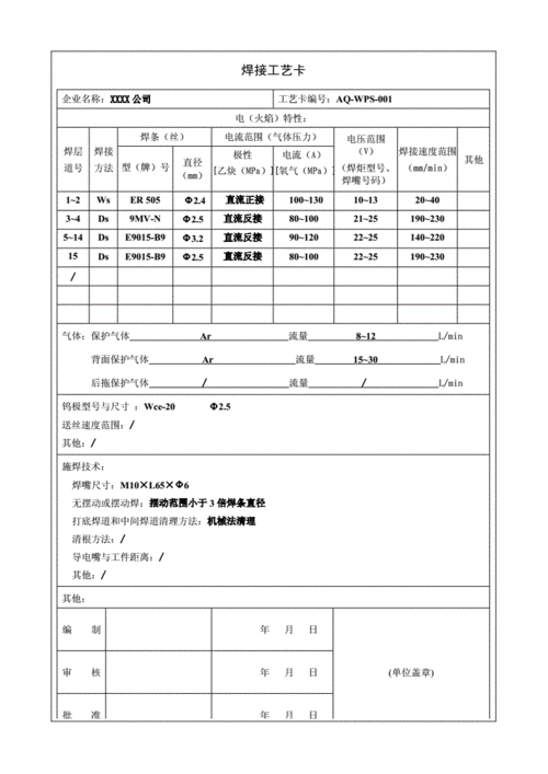 焊接工艺模板 焊接文件模板-第3张图片-马瑞范文网