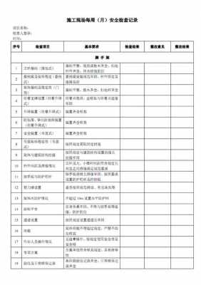 安全大检查表单模板_安全大检查项目-第1张图片-马瑞范文网