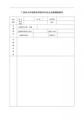 社会调查报告模板表格-第3张图片-马瑞范文网