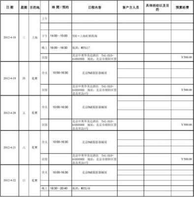 出国出差计划表模板（出国出差计划表模板图片）-第1张图片-马瑞范文网