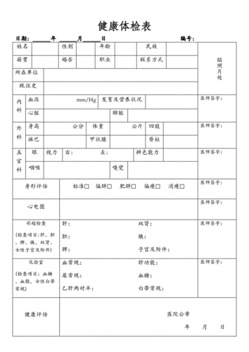 医院体检申请单模板,体检报告申请 -第1张图片-马瑞范文网