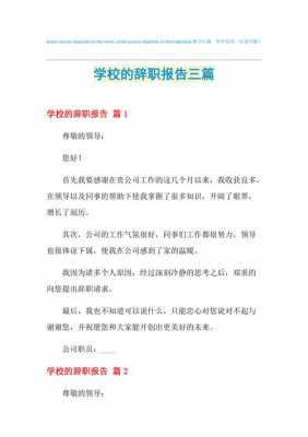 学校出纳辞职报告怎么写-第3张图片-马瑞范文网