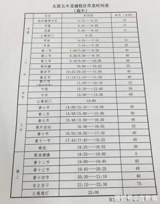  高年级作息时间表模板「高中作息时间表2019」-第3张图片-马瑞范文网