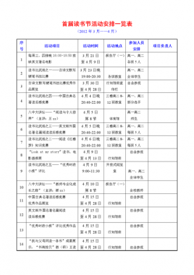 节日活动安排表模板怎么做 节日活动安排表模板-第1张图片-马瑞范文网