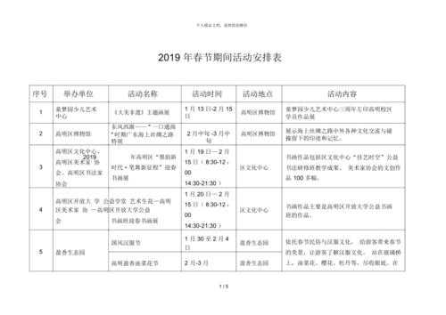 节日活动安排表模板怎么做 节日活动安排表模板-第2张图片-马瑞范文网