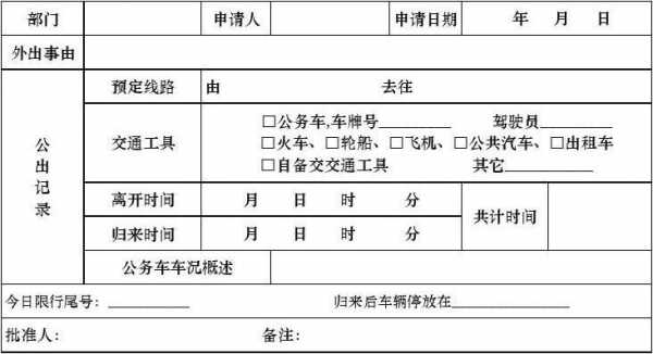 外出单模板_外出单是什么-第3张图片-马瑞范文网