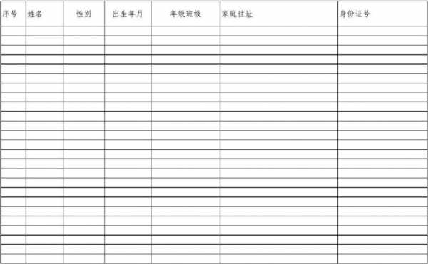 学生宿舍花名册模板-第2张图片-马瑞范文网