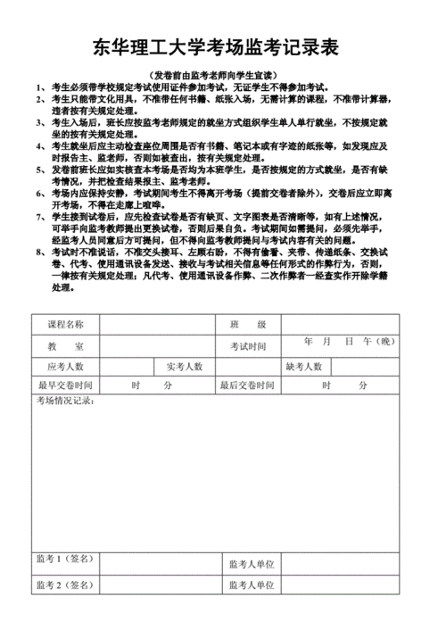 监考记录表模板-第3张图片-马瑞范文网