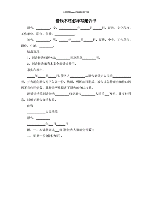 借款诉讼书怎么写范文-法院借款诉讼书模板-第3张图片-马瑞范文网