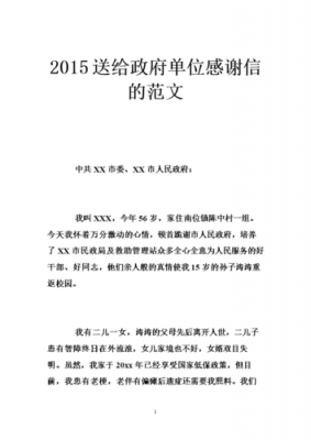 对政府感谢信的模板（对政府感谢信的模板范文）-第2张图片-马瑞范文网