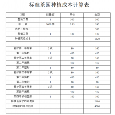 茶叶成本核算表格模板下载-第1张图片-马瑞范文网