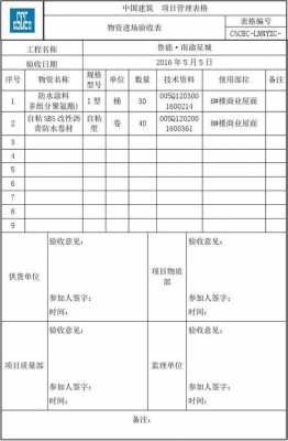 物资验收单表格模板,物资验收流程说明 -第2张图片-马瑞范文网