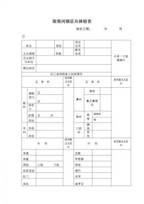 干部体检表格模板（干部体检有哪些内容）-第3张图片-马瑞范文网