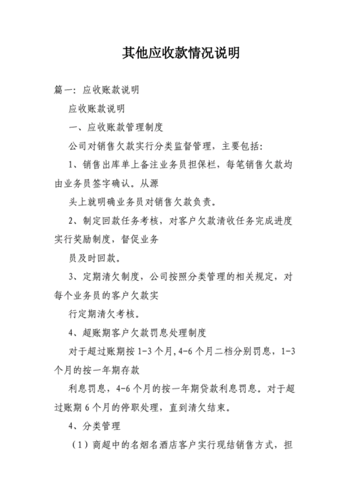 其他应收款的情况说明模板_其他应收款使用说明-第1张图片-马瑞范文网