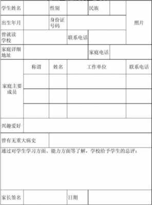 小学生报名材料模板-第1张图片-马瑞范文网