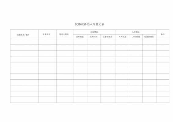 实验设备出入库模板图片-第3张图片-马瑞范文网