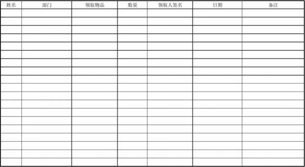 物资发放统计表-第3张图片-马瑞范文网