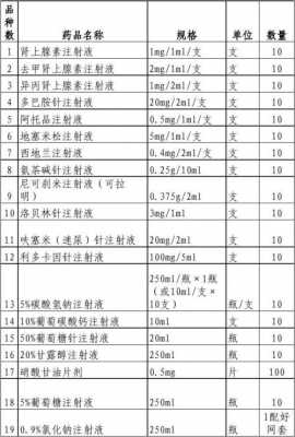 科室急救药品目录模板怎么写-第3张图片-马瑞范文网