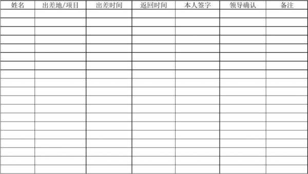 业务人员出差考勤模板,业务人员出差考勤模板图片 -第2张图片-马瑞范文网