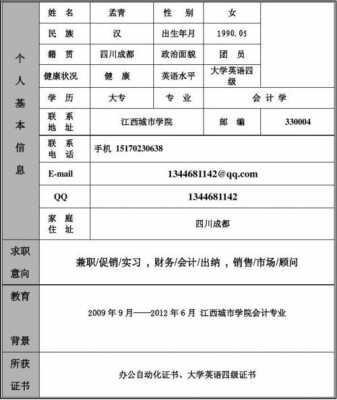 大学生求职简历模板6_大学生求职简历模板word-第3张图片-马瑞范文网