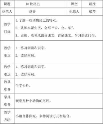 小学语文一年级备课 辅导班一年级语文备课模板-第3张图片-马瑞范文网