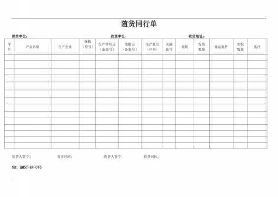 gsp随货同行单模板的简单介绍-第2张图片-马瑞范文网